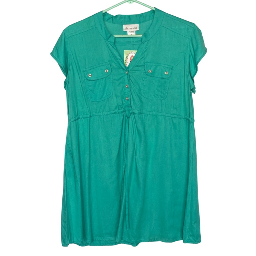 Oh!Mamma maternity blouse, perfect for feeling beautiful while running errands.